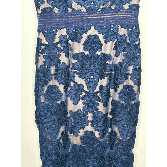 Alice McCall Magic Moonlight Blue Floral Lace Velvet Formal Dress Womens 6 - Picture 7 of 12
